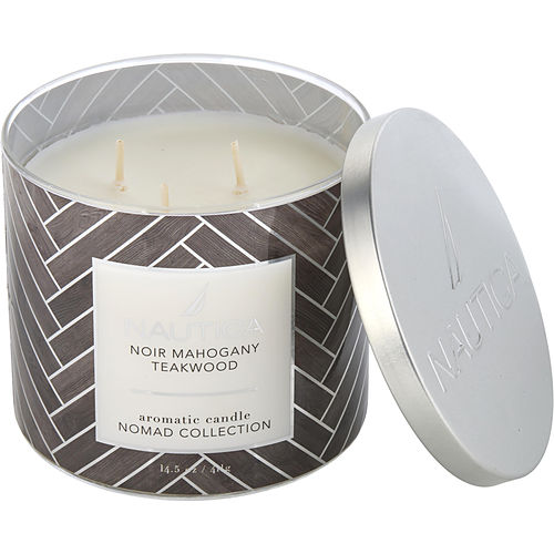 Nautica Noir Mahogany Teakwood By Nautica – Women - aroma fragrance scented luxury candle decor buy shop online Haitian American delivery USA Canada free shipping over 60 USD 810044120271