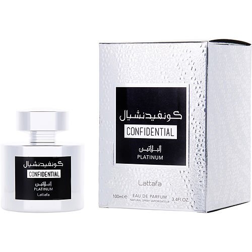 Lattafa Confidential Platinum By Lattafa – Men - luxury scent fragrance elegant perfume men fragrance women fragrance niche fragrance sephora fragrancenet walmart Creed Dior ysl Dolce Gabanna cheap fragrance buy shop online Haitian American delivery USA Canada free shipping over 60 USD 6291107459714