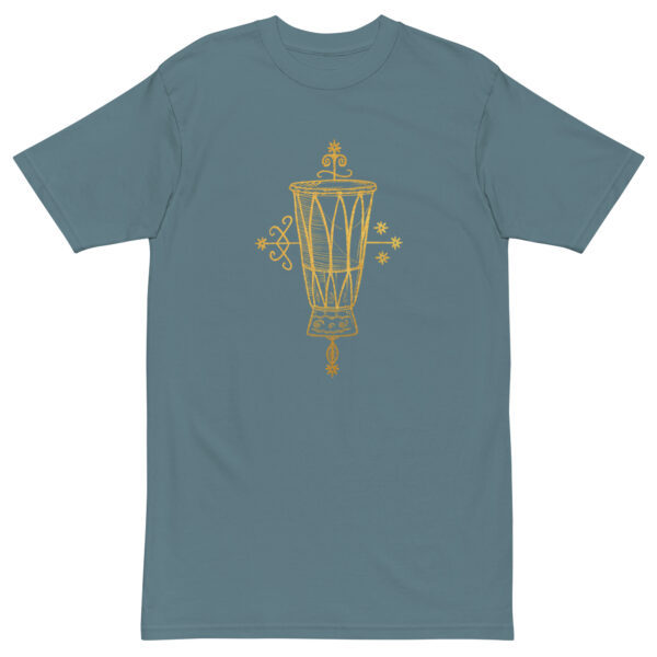 Tanbou Vèvè Lakay – Men’s premium heavyweight tee -  54355125447606