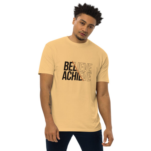 Believe and Achieve – Men’s premium heavyweight tee -  54355125449531