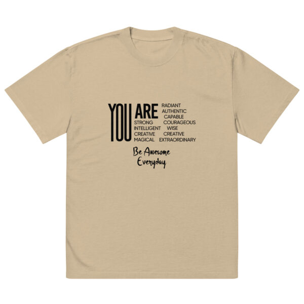 You – Oversized faded t-shirt -  54355125449887