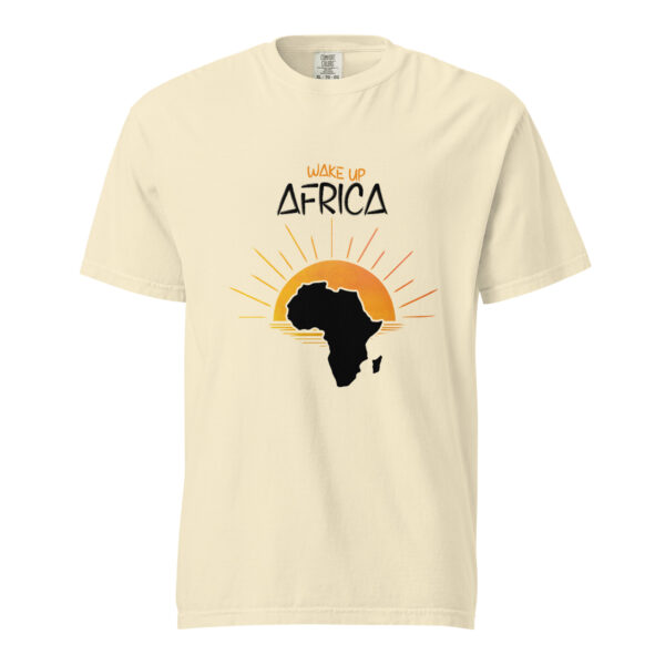 Wake Up Africa – Unisex garment-dyed heavyweight t-shirt -  54355125447131