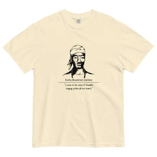 Dutty Boukman – Unisex garment-dyed heavyweight t-shirt -  54355125448127