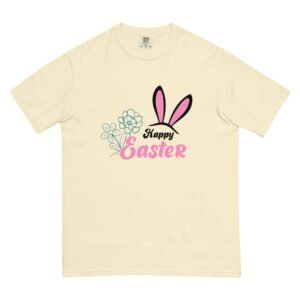 HappyEaster-Unisex garment-dyed heavyweight t-shirt -  54355125452644