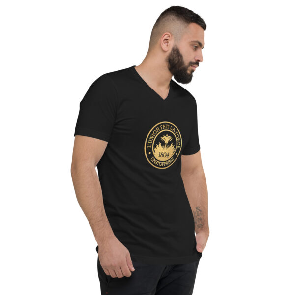Unity Haiti – Unisex Short Sleeve V-Neck T-Shirt -  54355125447569