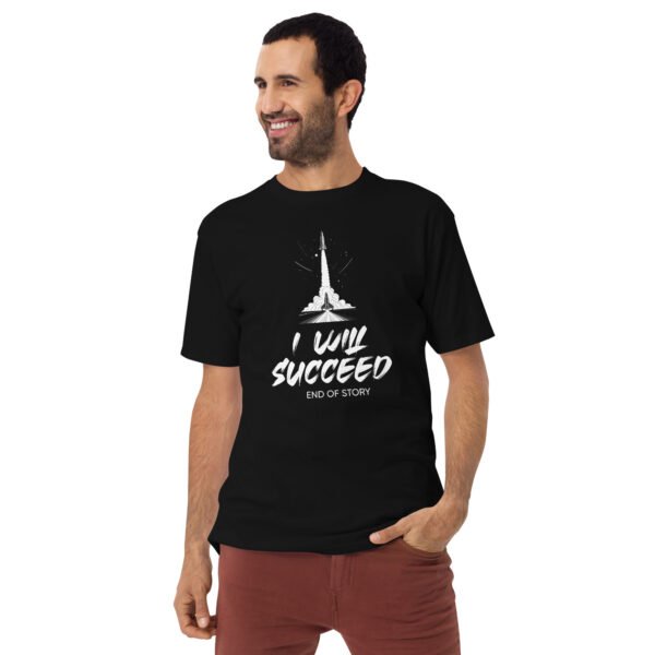 I will Succeed – Men’s premium heavyweight tee -  54355125459915