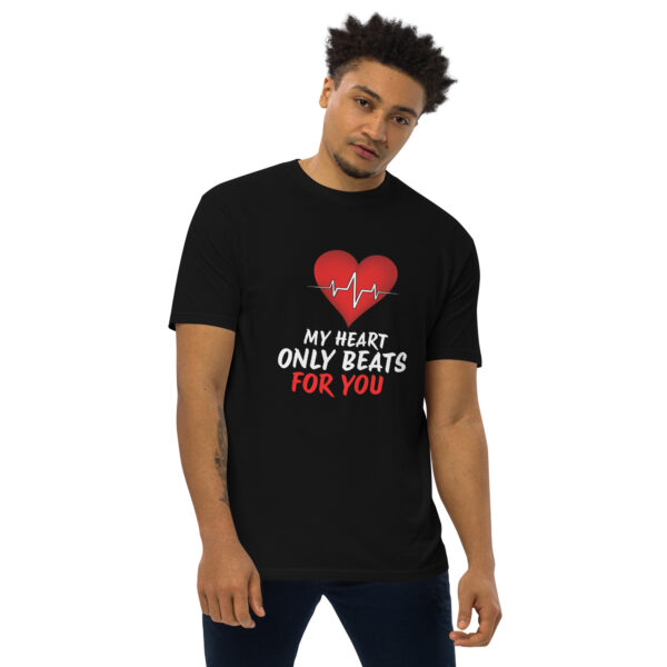 Heart Beat – Men’s premium heavyweight tee -  54355125461297