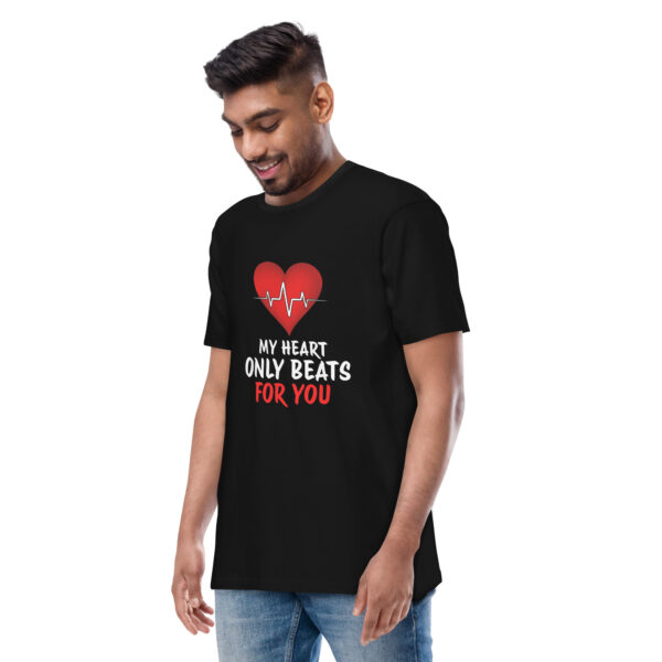 Heart Beat – Men’s premium heavyweight tee -  54355125461297