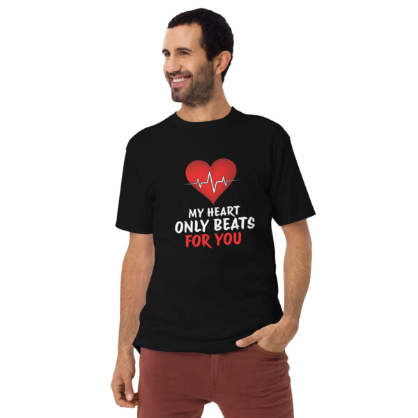 Heart Beat – Men’s premium heavyweight tee -  54355125461297