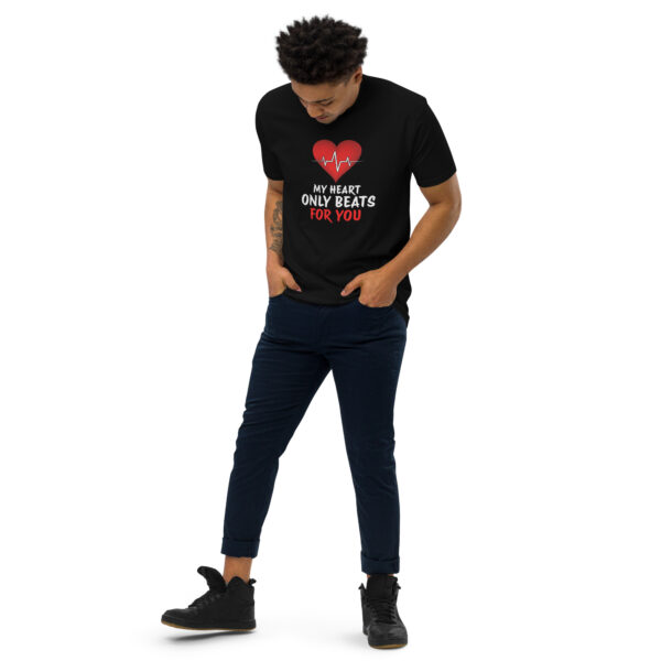 Heart Beat – Men’s premium heavyweight tee -  54355125461297