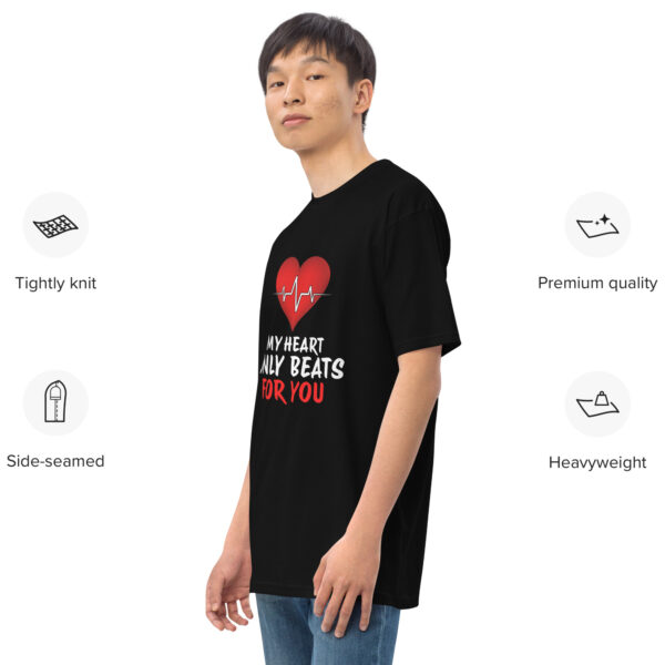 Heart Beat – Men’s premium heavyweight tee -  54355125461297