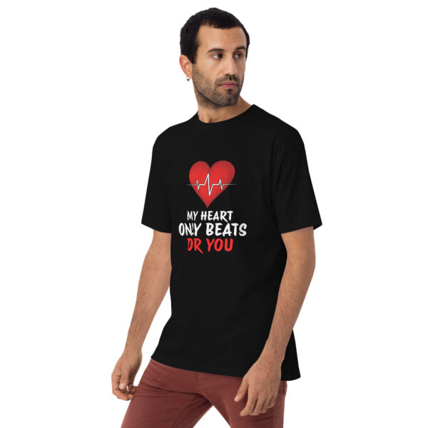 Heart Beat – Men’s premium heavyweight tee -  54355125461297