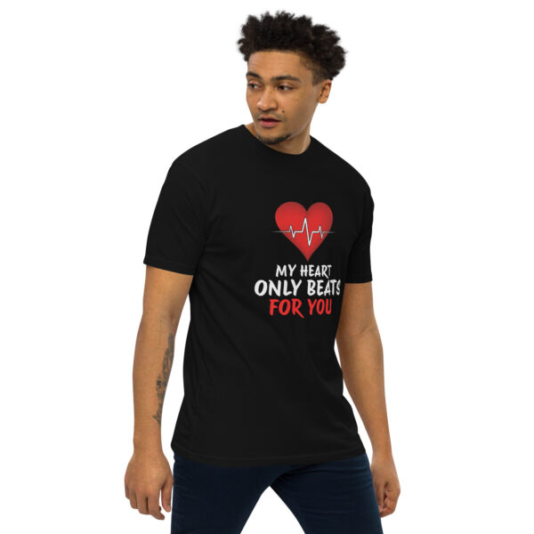 Heart Beat – Men’s premium heavyweight tee -  54355125461297