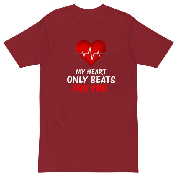 Heart Beat – Men’s premium heavyweight tee -  54355125461297
