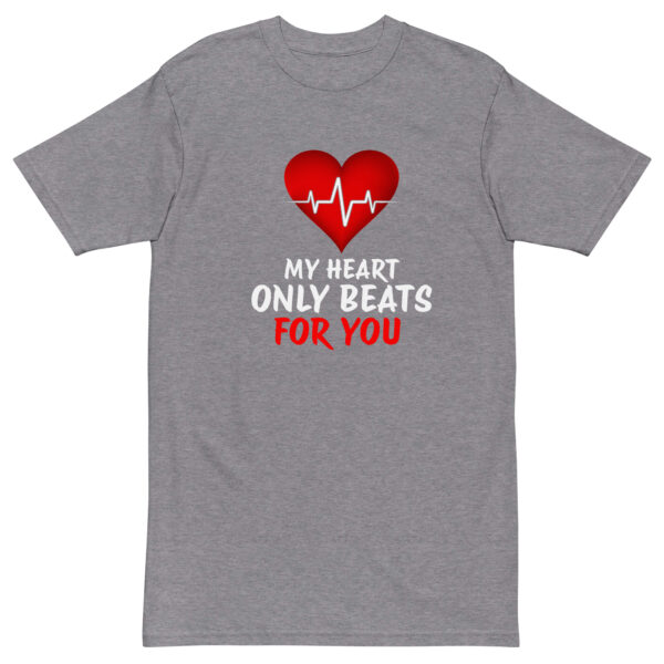 Heart Beat – Men’s premium heavyweight tee -  54355125461297