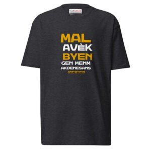 Nou Byen Mal - Men’s premium heavyweight tee