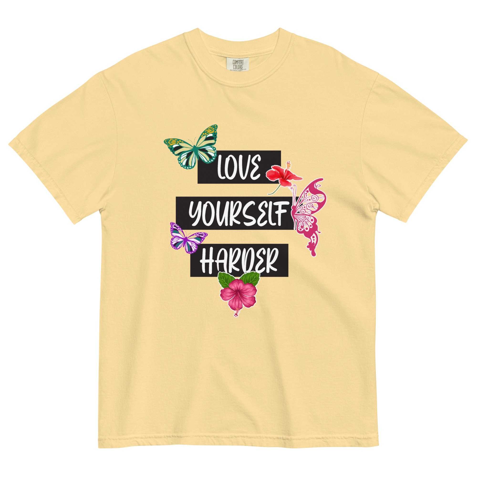 Love Yourself – Unisex garment-dyed heavyweight t-shirt -  54355125460384