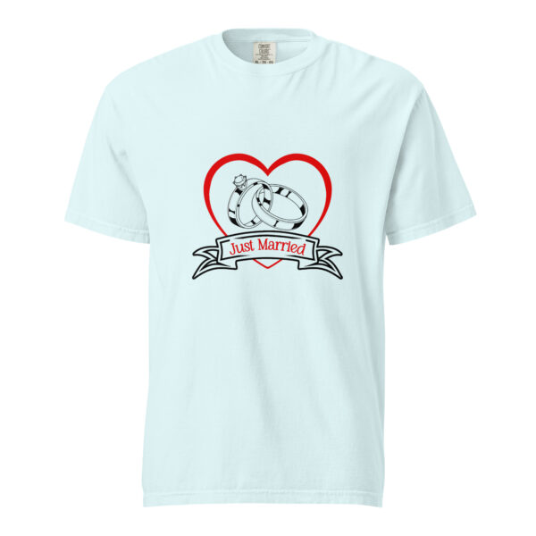 Just married – Unisex garment-dyed heavyweight t-shirt -  54355125461127