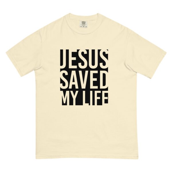 Jesus Saved Me – Unisex garment-dyed heavyweight t-shirt -  54355125454468