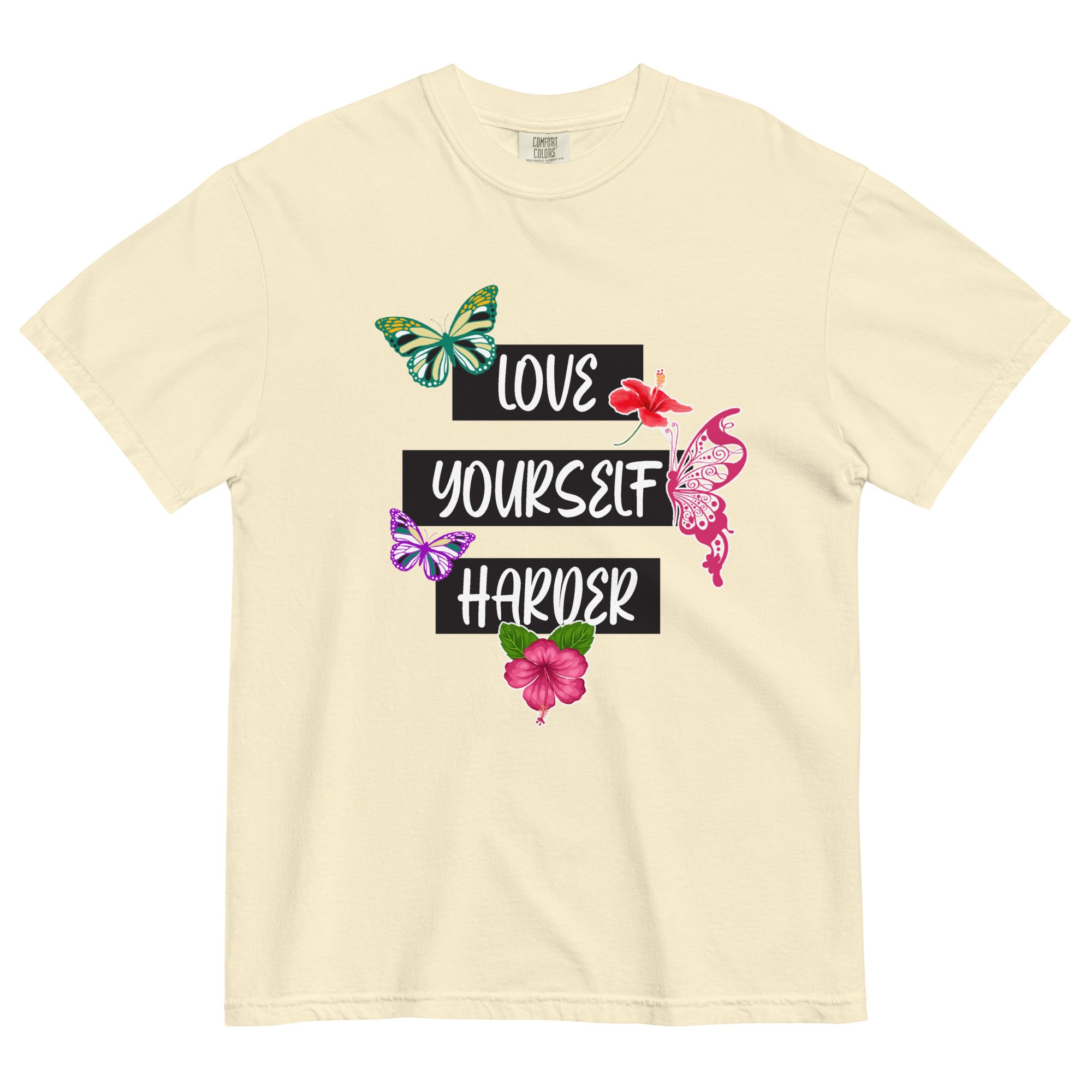Love Yourself – Unisex garment-dyed heavyweight t-shirt -  54355125460384