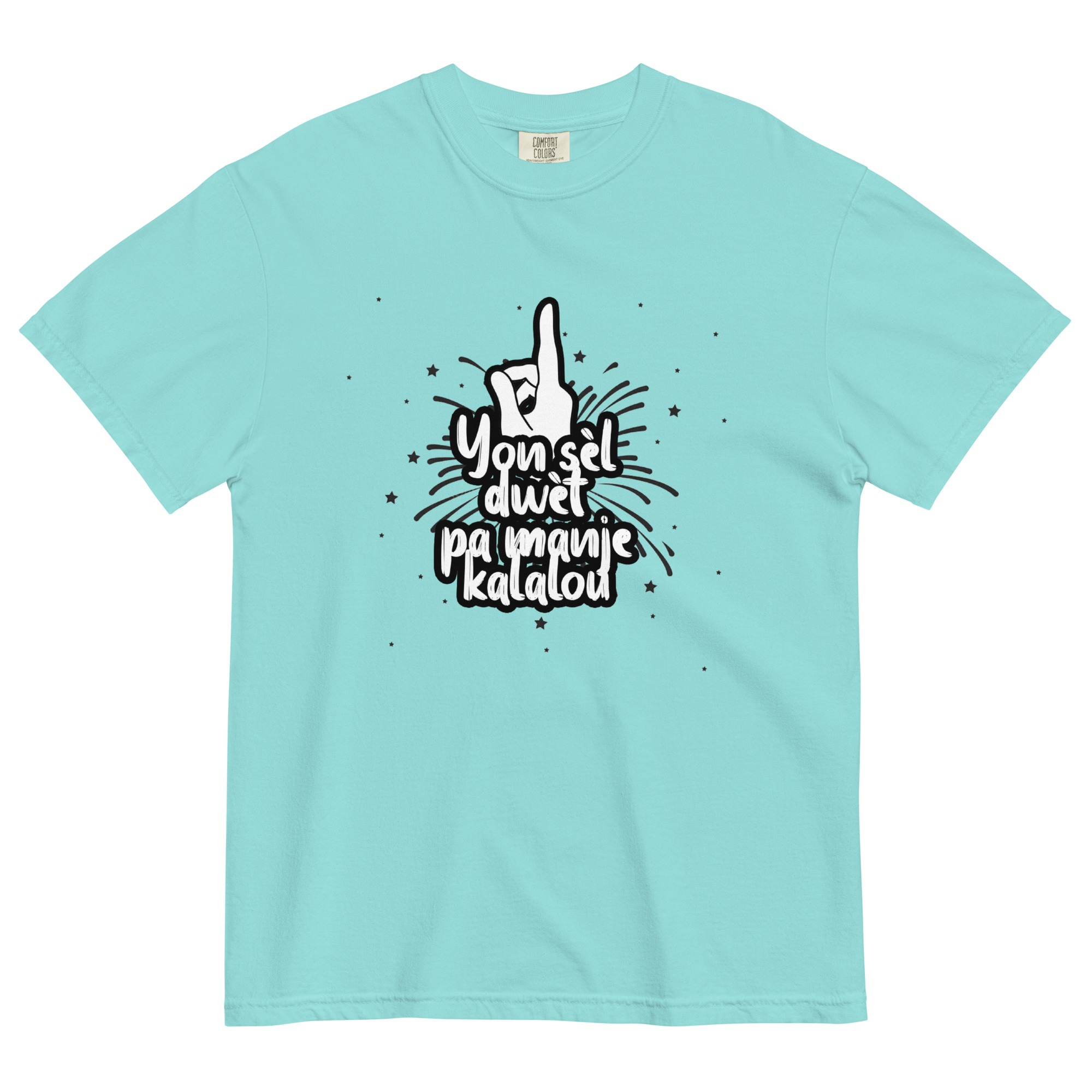 Pwovèb Ayisyen (Kalalou) – Unisex garment-dyed heavyweight t-shirt -  54355125460063