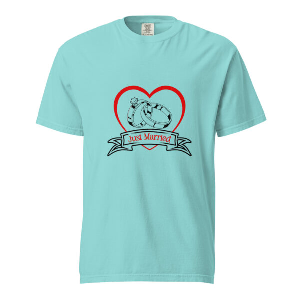 Just married – Unisex garment-dyed heavyweight t-shirt -  54355125461127