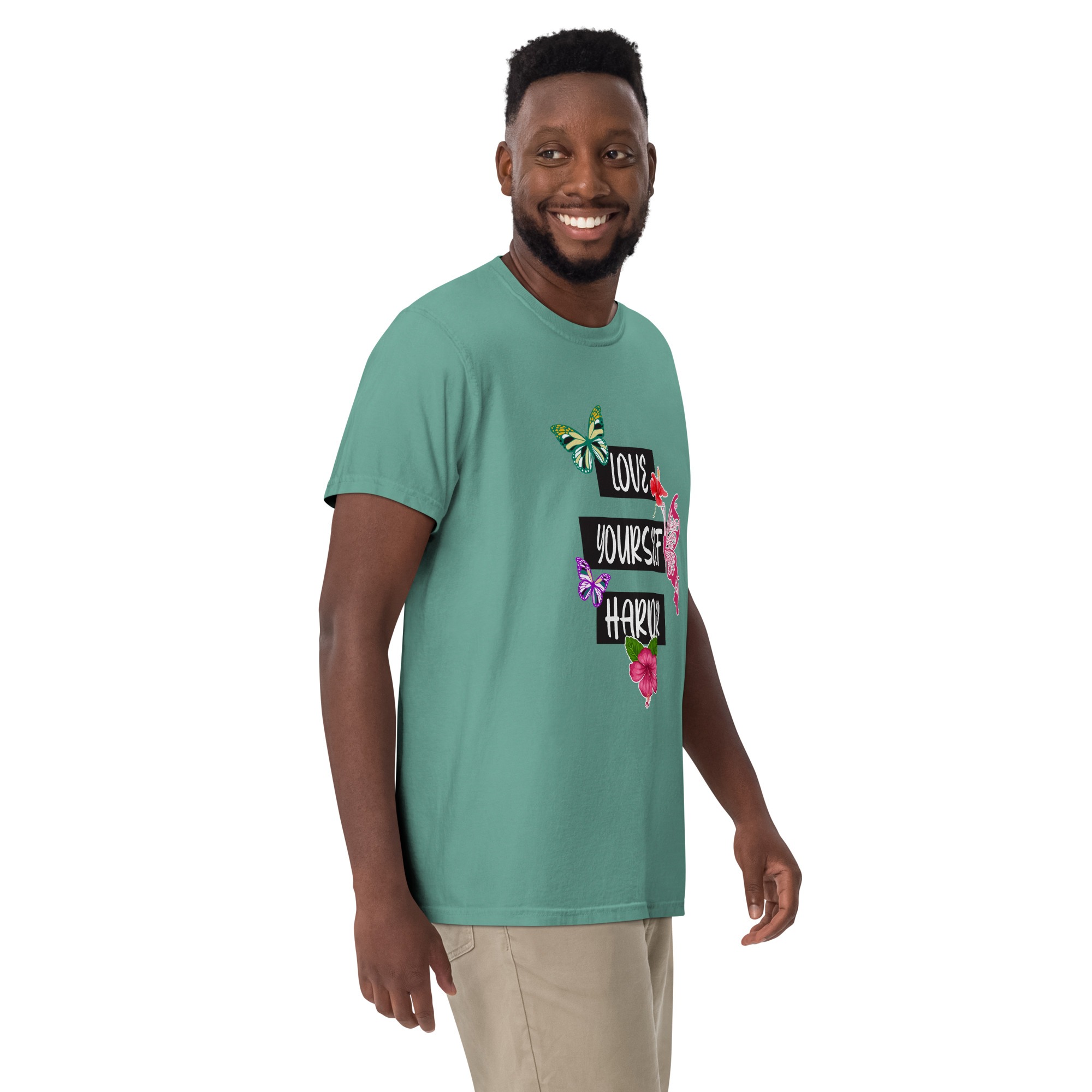 Love Yourself – Unisex garment-dyed heavyweight t-shirt -  54355125460384
