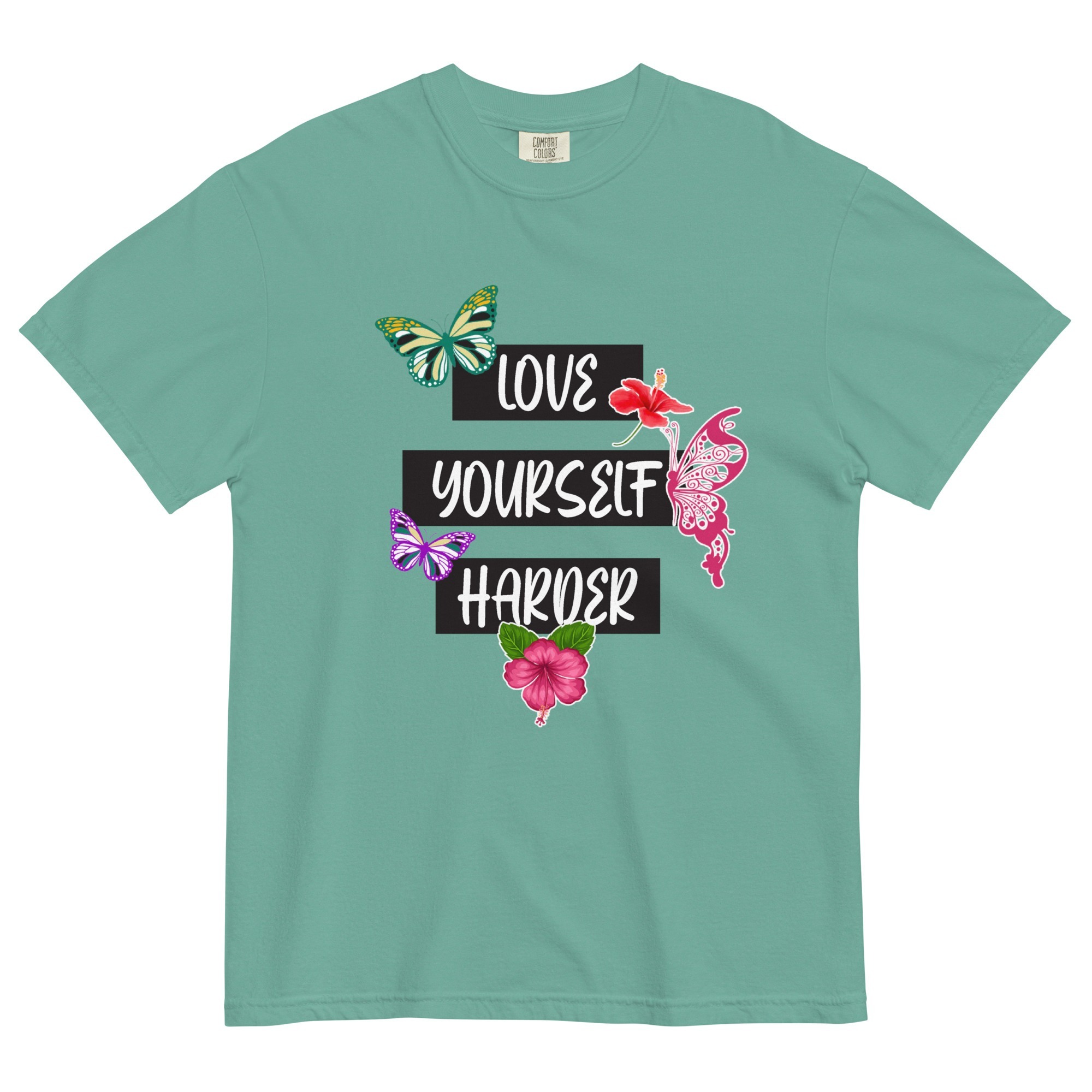 Love Yourself – Unisex garment-dyed heavyweight t-shirt -  54355125460384