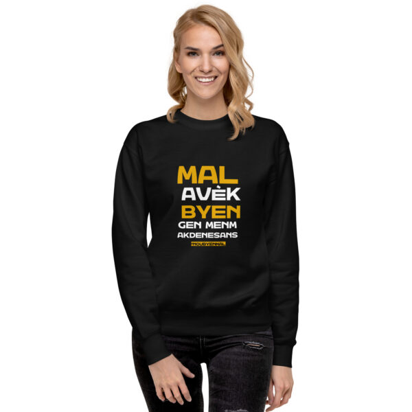 Nou Byen Mal – Unisex Premium Sweatshirt -  54355125453805