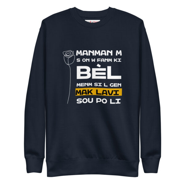 Mèsi Manman – Unisex Premium Sweatshirt -  54355125459034