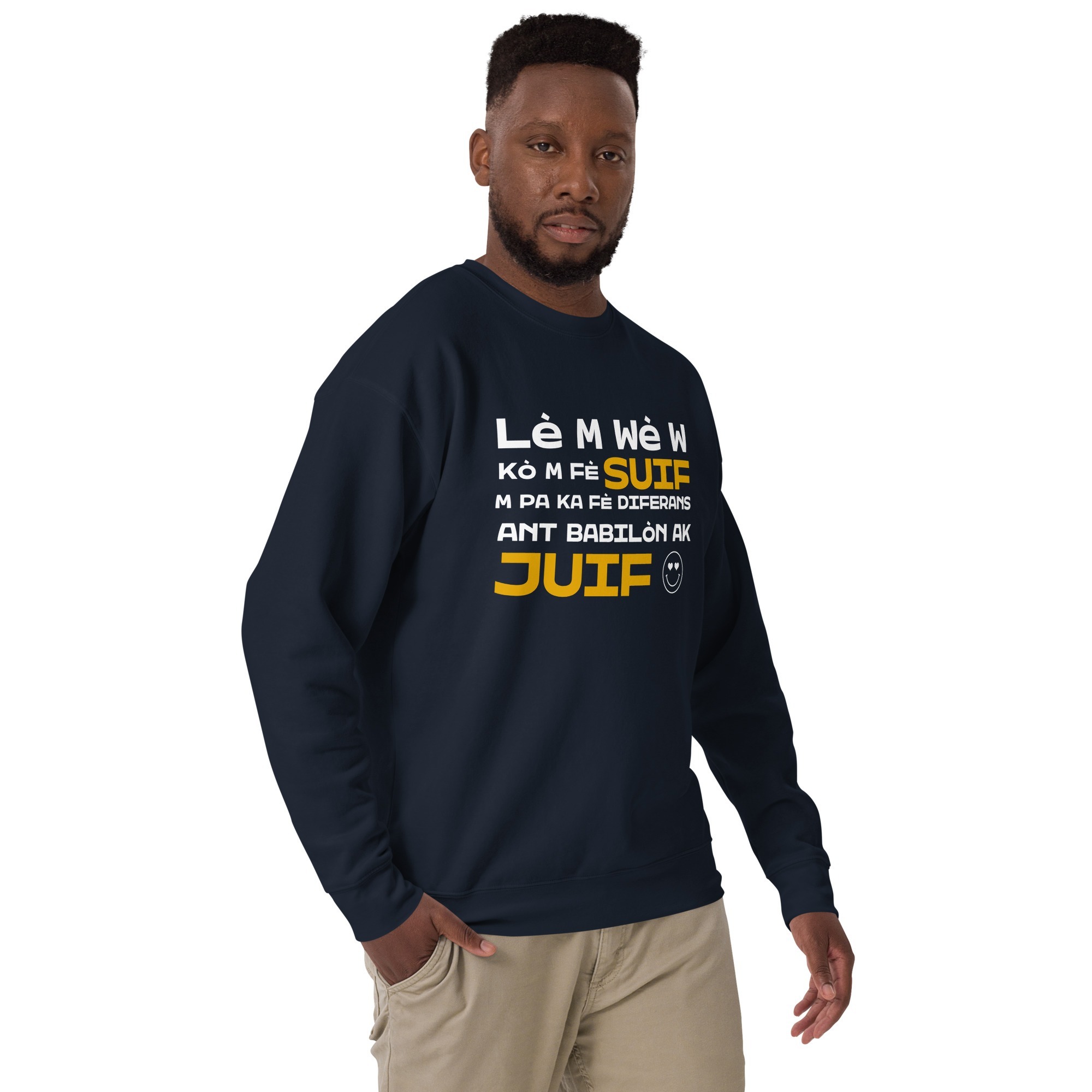 Lè m wè w – Unisex Premium Sweatshirt -  54355125456532