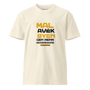 Nou Byen Mal – Unisex premium t-shirt -  54355125453849