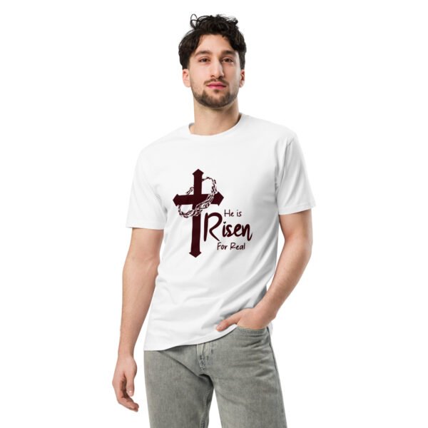 He’s Risen – Unisex premium t-shirt -  54355125453240