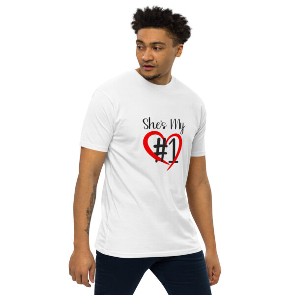 She’s My #1 – Men’s premium heavyweight tee -  54355125469190