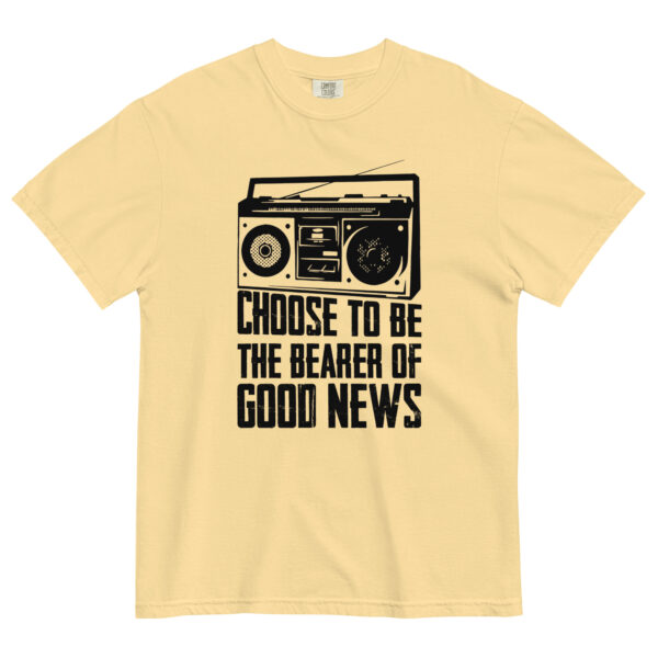 Good News – Unisex garment-dyed heavyweight t-shirt -  54355125469788