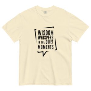 Wisdom – Unisex garment-dyed heavyweight t-shirt -  54355125468064