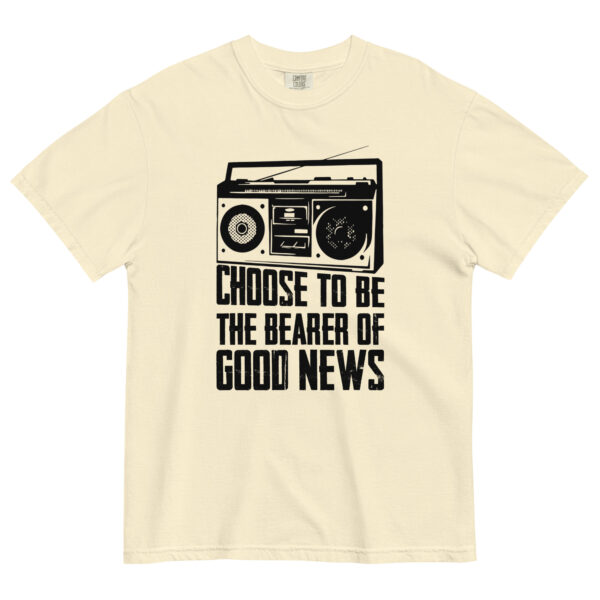 Good News – Unisex garment-dyed heavyweight t-shirt -  54355125469788