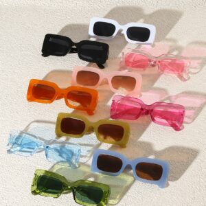 10pairs/Pack Plastic Frame Square Fashion Glasses For Beach