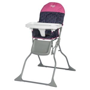 Cosco Kids Simple Fold High Chair, Noir Dot