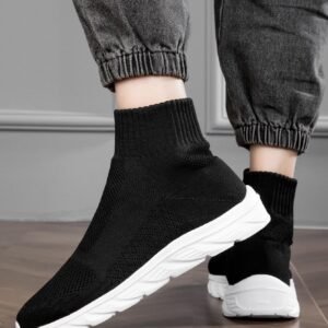 Men Minimalist Slip On Sock Sneakers, Sporty Outdoor Sneakers