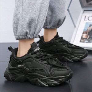 GNVA Men's Winter Trendy Casual Sports Chunky Sneakers, Slip-Resistant, Wear-Resistant, Height-Increasing, Fashionable