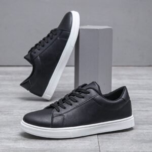 Men's Casual Sports Shoes Non-Slip Student Sneakers, All-Season White Shoes With Versatile Style