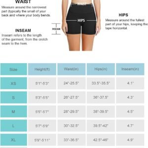 BALEAF Women's 8"/ 5"/ 3" Biker Shorts High Waist Yoga Workout Gym Running Volleyball Spandex Shorts with Pockets