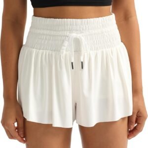 Blaosn Flowy Athletic Shorts for Women High Waisted Gym Yoga Workout Running SweatShorts Skirt Skort Cute Clothes Summer