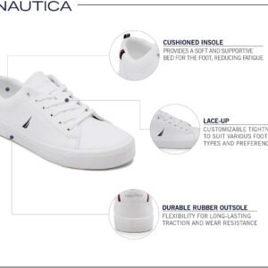 Nautica Men's Casual Shoe, Classic Lace-Up Low Top Loafer, Fashion Sneaker - in Medium & Wide Width Sizes