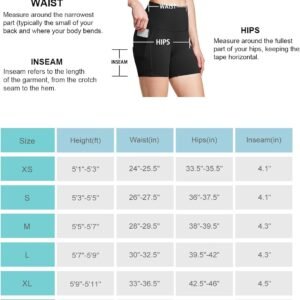 BALEAF Women's 8"/ 5"/ 3" Biker Shorts High Waist Yoga Workout Gym Running Volleyball Spandex Shorts with Pockets