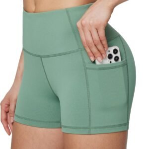 BALEAF Women's 8"/ 5"/ 3" Biker Shorts High Waist Yoga Workout Gym Running Volleyball Spandex Shorts with Pockets