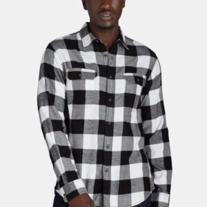 George Men's and Big Men's Flannel Shirt with Long Sleeves, Sizes XS-3XLT