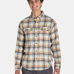 George Men's and Big Men's Flannel Shirt with Long Sleeves, Sizes XS-3XLT