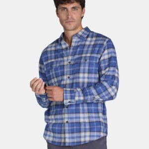 George Men's and Big Men's Flannel Shirt with Long Sleeves, Sizes XS-3XLT